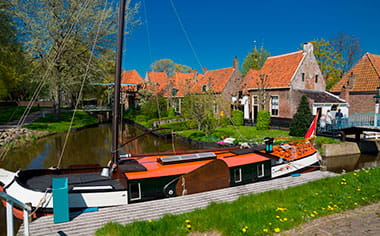 Traditional Dutch Village in the Museum of Zuiderzee